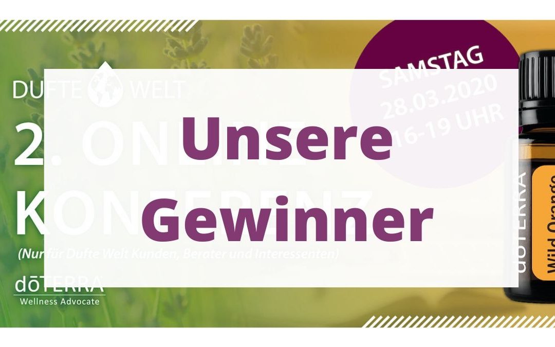 Die Gewinner des Gewinnspiels der zweiten Online Konferenz